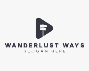 Route Direction Signage logo design