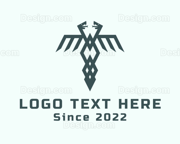 Medical Snake Wings Logo