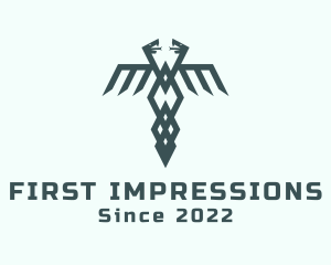 Medical Snake Wings logo design