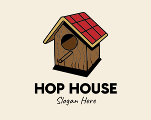 Isometric Bird House  logo design