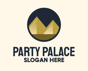 Gold Pyramid Mountain logo design