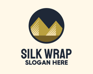 Gold Pyramid Mountain logo design