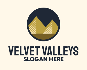 Gold Pyramid Mountain logo design