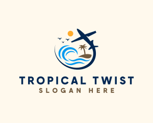 Tropical Island Tour logo design