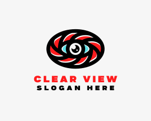 Oval Eye Lens logo design