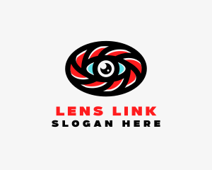 Oval Eye Lens logo design