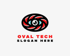 Oval Eye Lens logo design