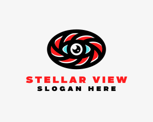 Oval Eye Lens logo design