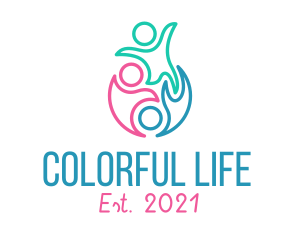 Colorful Family Foundation  logo design