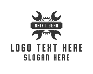 Mechanic Wrench Gear logo design