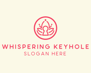 Lotus Keyhole Spa logo design