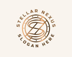 Digital Crypto Letter S  logo design