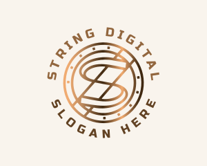 Digital Crypto Letter S  logo design