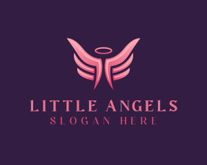 Angel Wings Memorial logo design