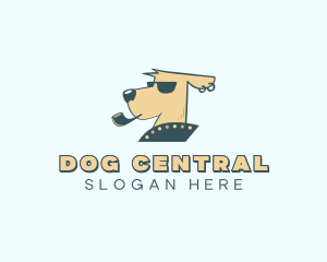 Pet Dog Smoking logo design