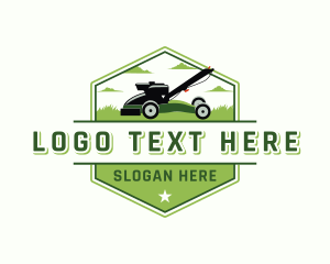 Lawn Mower Garden Landscaping logo