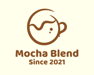 Brown Coffee Cup logo design