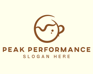 Brown Coffee Cup Logo