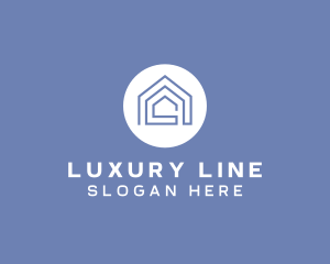 Realty Line Art House logo design