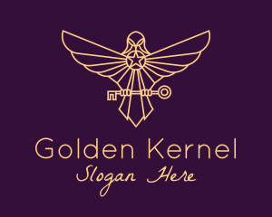 Golden Eagle Key logo design