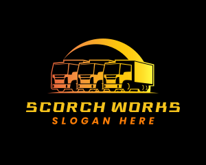 Delivery Truck Logistics Logo