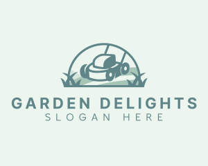 Lawn Mowing Landscaping logo design