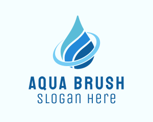 Water Aquatic Droplet  logo design