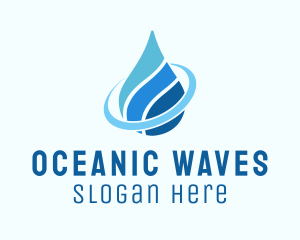 Water Aquatic Droplet  logo design