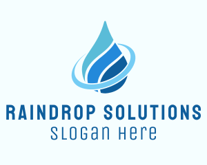 Water Aquatic Droplet  logo design