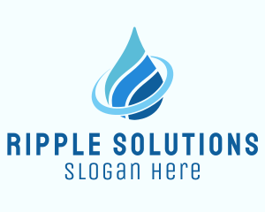 Water Aquatic Droplet  logo design