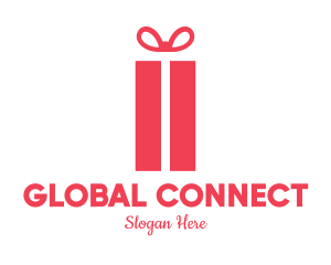 Pink Gift Box Logo