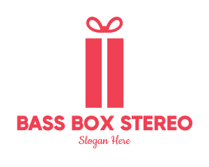 Pink Gift Box logo design