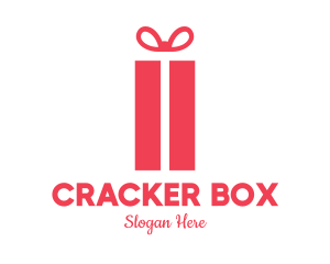 Pink Gift Box logo design