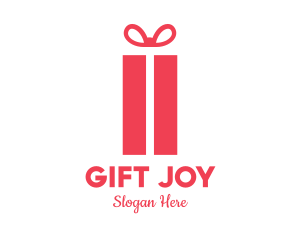 Pink Gift Box logo design