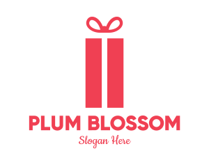 Pink Gift Box logo design