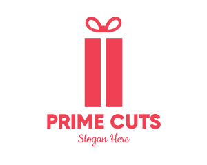 Pink Gift Box logo design