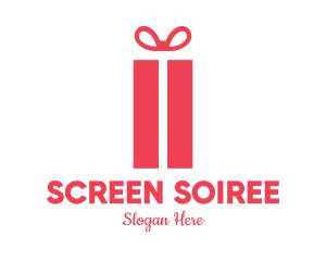 Pink Gift Box logo design