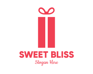 Pink Gift Box logo design