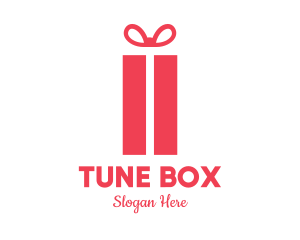 Pink Gift Box logo design