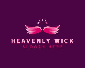 Angel Wings Support logo design