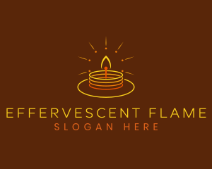 Candle Light Flame logo design