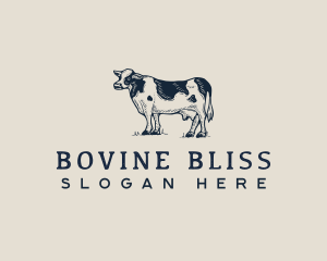 Cow Farm Dairy logo design