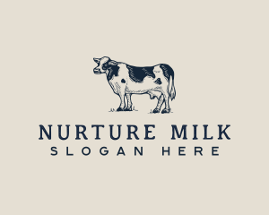 Cow Farm Dairy logo design