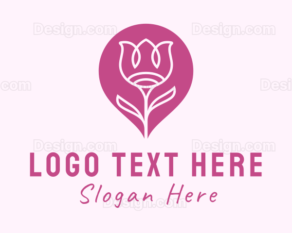 Flower Plant Gardening Logo