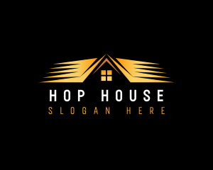 Roof House Residence logo design