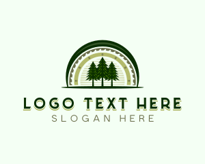 Tree Lumberjack Logging logo