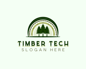 Tree Lumberjack Logging logo