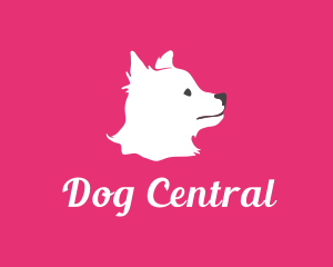 Cute Pet Puppy Dog logo design