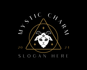 Mystical Goat Animal logo design