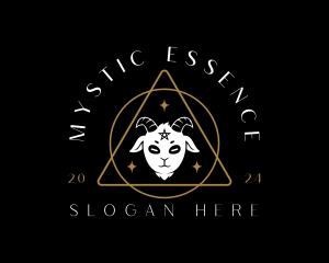 Mystical Goat Animal logo design